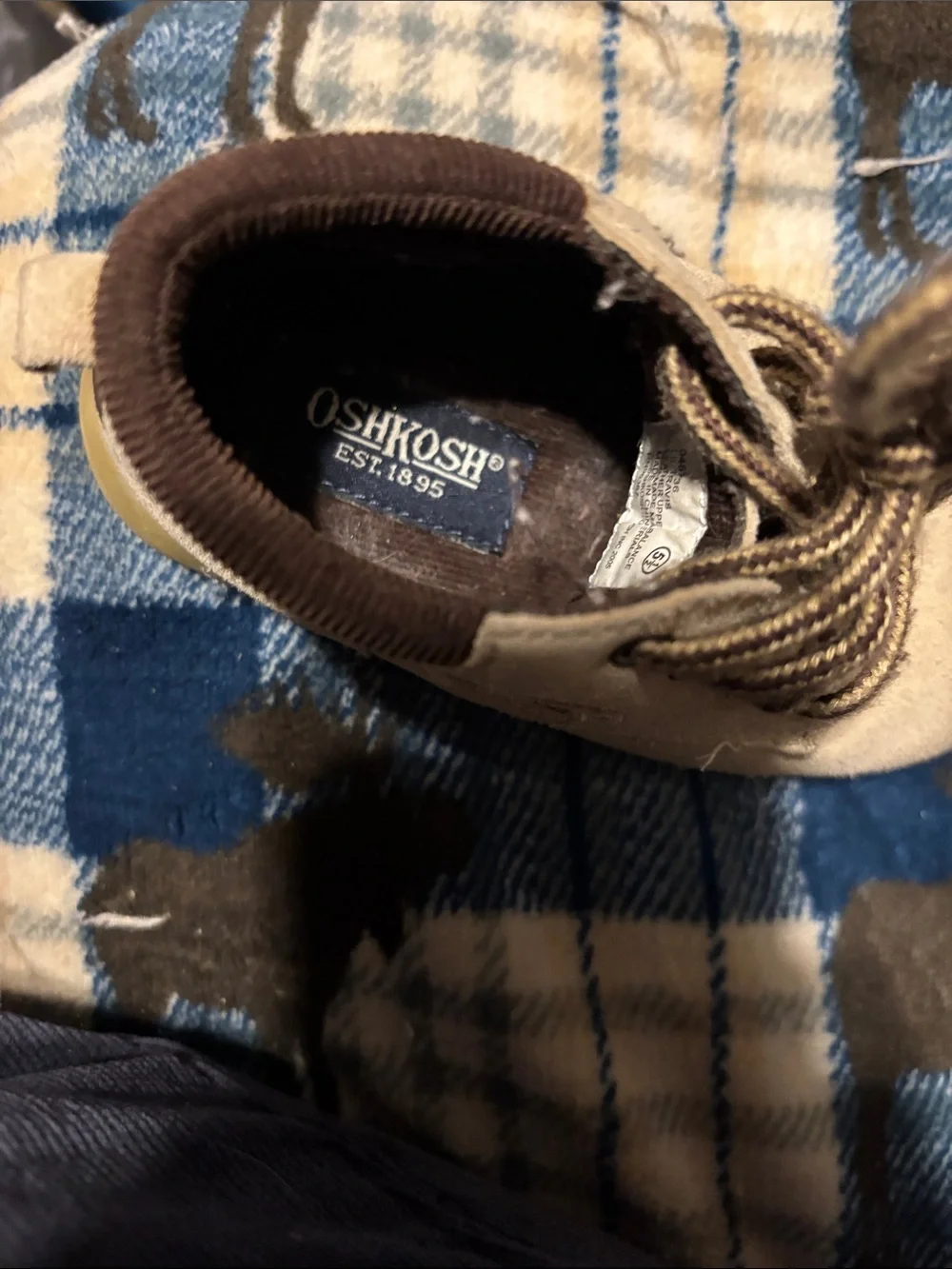 OshKosh B'gosh Tan Suede Baby Walker Shoes